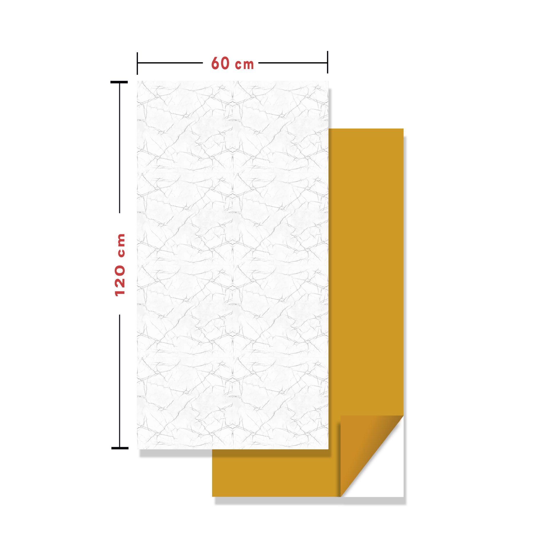 Tink Kendinden Yapışkanlı Fayans Kaplama Pvc Yer Döşemesi Duvar Kaplama Silver Desenli 60x120