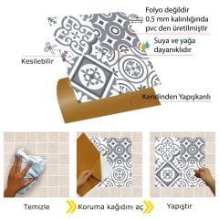 Tink Self Adhesive PVC Coating Geometric 010 Patterned 30x30 cm