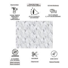 Tink Beyaz Petek Mermer Desenli Panel Pvc 41X62 cm 1 m² (4 Adet)
