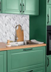 Tink Beyaz Petek Mermer Desenli Panel Pvc 41X62 cm