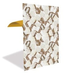 Tink Kahverengi Petek Mermer Desenli Panel Pvc 41X62 cm 1 m² (4 Adet)