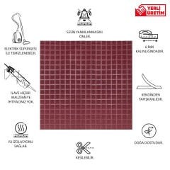 Tink Akustik Ve Dekoratif Keçe Panel Kare Desenli 45x90 Cm / 2 Adet / 0,81 m² GRİ