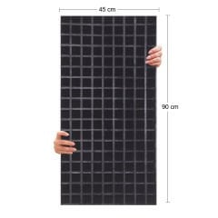 Tink Akustik Ve Dekoratif Keçe Panel Kare Desenli 45x90 Cm / 2 Adet / 0,81 m² GRİ