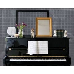Tink Akustik Ve Dekoratif Keçe Panel Kare Desenli 45x90 Cm / 2 Adet / 0,81 m² GRİ