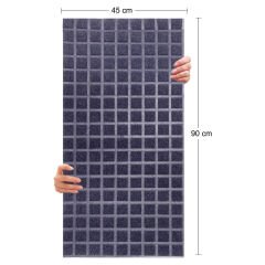 Tink Akustik Ve Dekoratif Keçe Panel Kare Desenli 45x90 Cm / 2 Adet / 0,81 m² LACİVERT