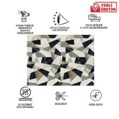Tink Üçgen Kırımlı Mermer Desenli Panel Pvc 41X62 cm