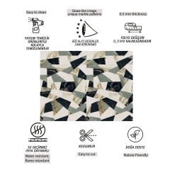 Tink Triangle Folded Marble Patterned Panel Pvc 41X62 cm