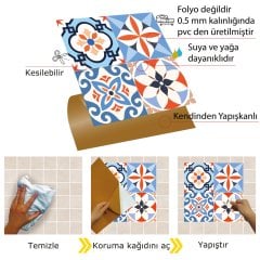 Tink Kendinden Yapışkanlı Pvc Kaplama Meksika 010 Desenli 30x30 cm
