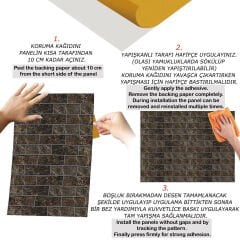 Tink Kahverengi Metro Mermer Desenli Panel Pvc 41X62 cm