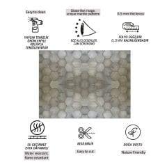 Tink Altıgen Ahşap Görünümlü Panel Pvc 41X62 cm 1 m² (4 Adet)