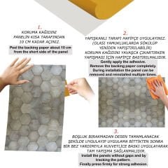 Tink Altıgen Ahşap Görünümlü Panel Pvc 41X62 cm