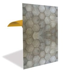 Tink Altıgen Ahşap Görünümlü Panel Pvc 41X62 cm 1 m² (4 Adet)