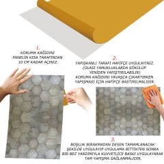 Tink Altıgen Ahşap Görünümlü Panel Pvc 41X62 cm