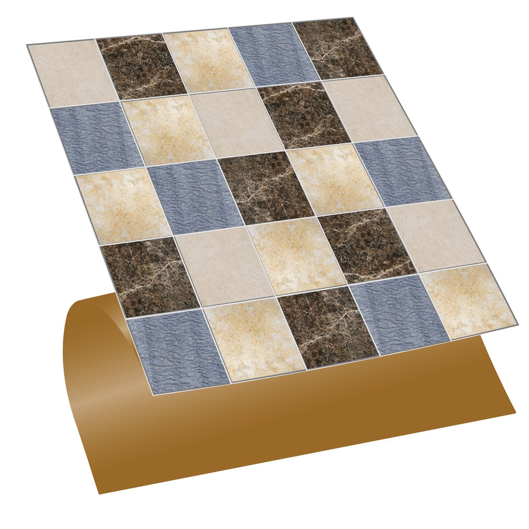 Tink Kendinden Yapışkanlı Karo Mermer Desenli 30x30 cm Pvc Karo Kaplama 1 m2 (11 Adet)