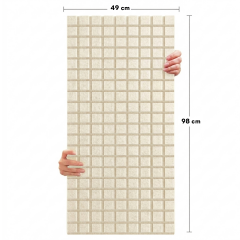 Tink Akustik Ve Dekoratif Keçe Panel Kare Desenli 49x98 Cm / 2 Adet / 0,96 m²