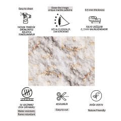 Tink Gold Mermer Desenli Panel Pvc 41X62 cm