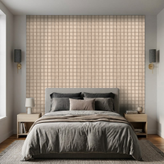 Tink Akustik Ve Dekoratif Keçe Panel Kare Desenli 49x98 Cm / 2 Adet / 0,96 m² Devetüyü