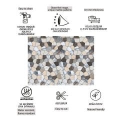 Tink Çatlak Mermer Görünümlü Panel Pvc 41X62 cm