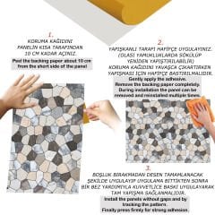 Tink Çatlak Mermer Görünümlü Panel Pvc 41X62 cm