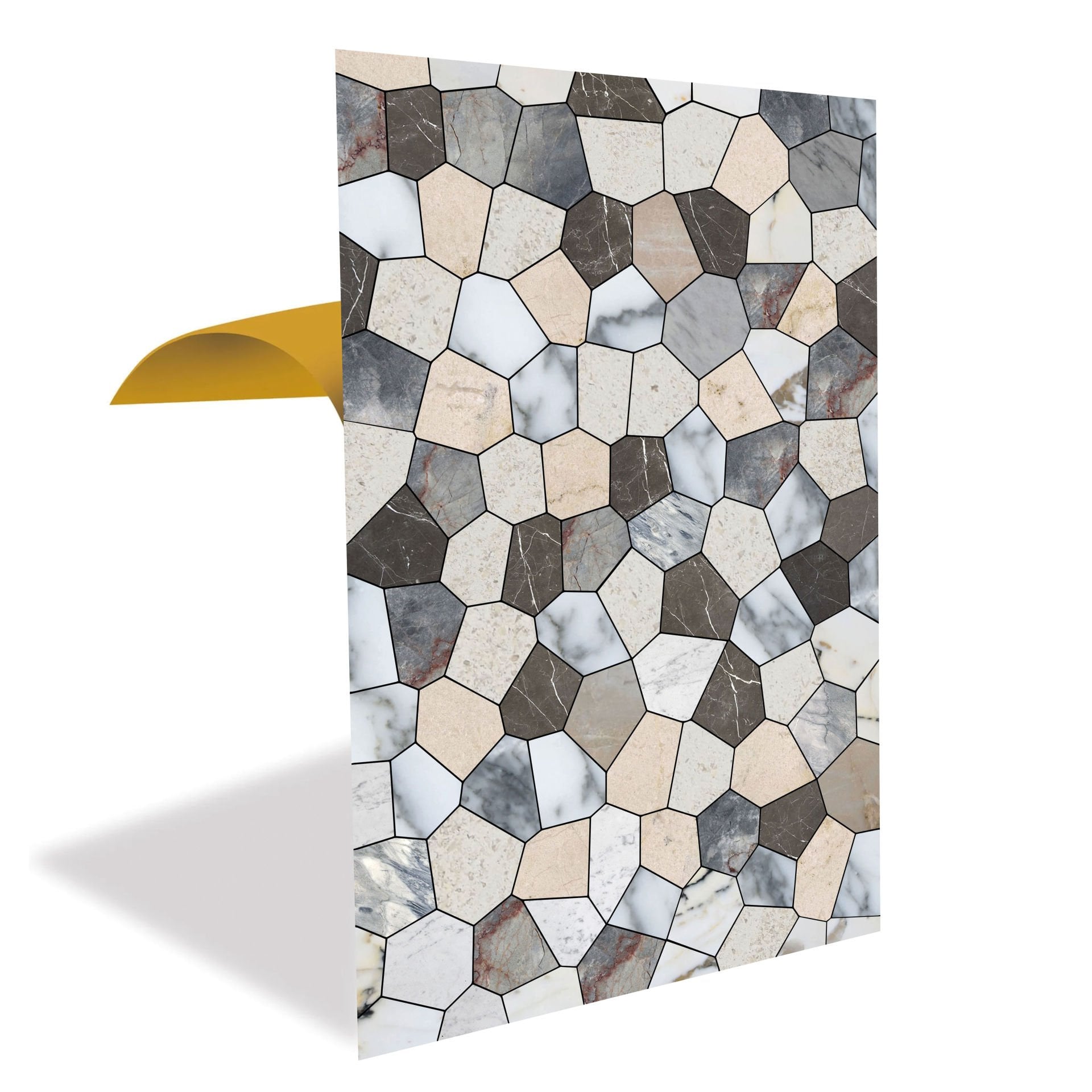 Tink Çatlak Mermer Görünümlü Panel Pvc 41X62 cm 1 m² (4 Adet)