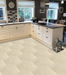 Tink Self-Adhesive White Birch Wood Patterned PVC Flooring 25x80 cm / 5 Pieces / 1 m²