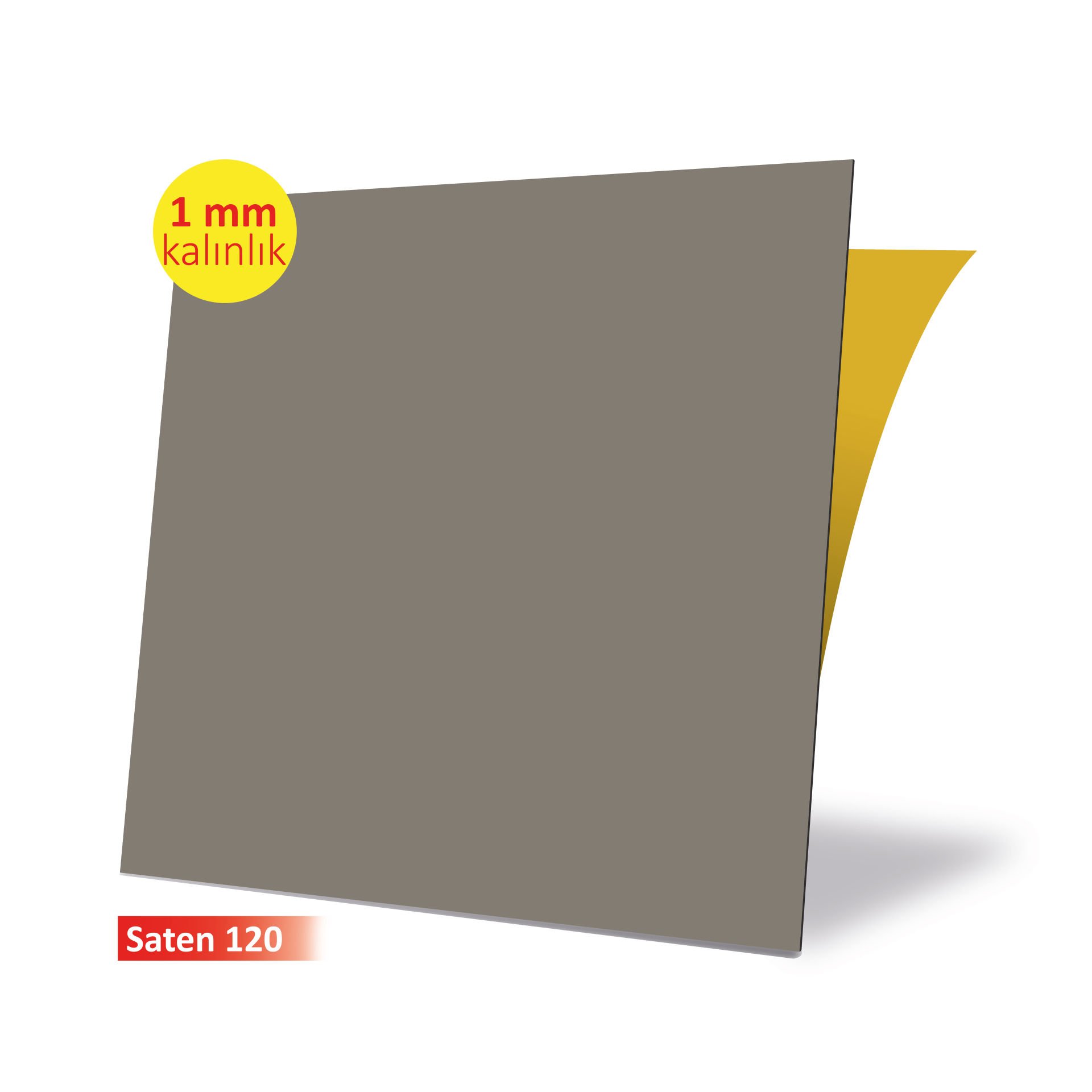 Self Adhesive Soft Satin 120 Light Plain Color Matt PVC Tile / 1 mm Thickness / 1 m² / 32x32 cm