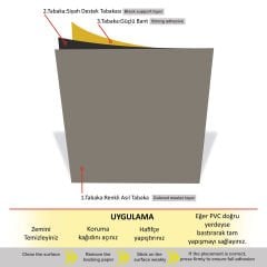 Self Adhesive Soft Satin 120 Light Plain Color Matt PVC Tile / 1 mm Thickness / 1 m² / 32x32 cm