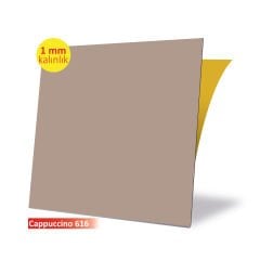 Self Adhesive Cappuccino 616 Plain Color Matt PVC Tile / 1 mm Thickness / 1 m² / 32x32 cm