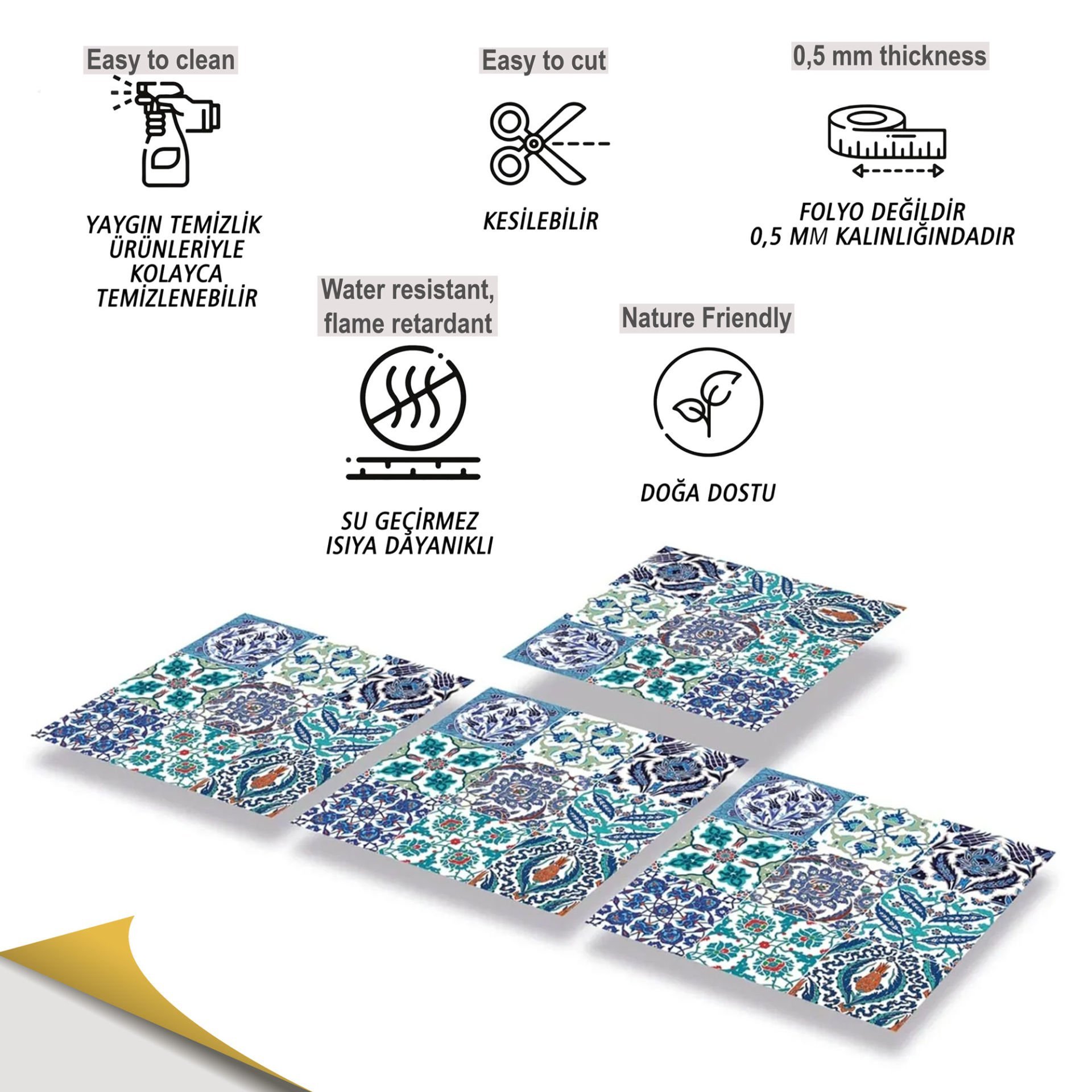 Tink Kendinden Yapışkanlı Pvc Kaplama Çini 019 30x30 cm