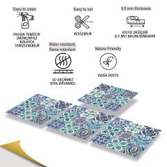 Tink Kendinden Yapışkanlı Pvc Kaplama Çini 019 30x30 cm 1 m2 (11 Adet)