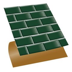 Tink Self Adhesive Emerald Metro Patterned 30x30 cm PVC Tile Covering 0.36 m2 (4 Pieces)