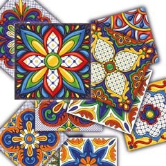 Tink Self Adhesive Carnival Patterned PVC Tile Coating