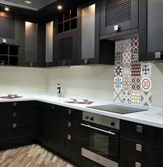 Tink Kendinden Yapışkanlı Patchwork Desenli Pvc Karo Kaplama