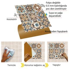Tink Self Adhesive PVC Coating Moroccan 019 Patterned 30x30 cm