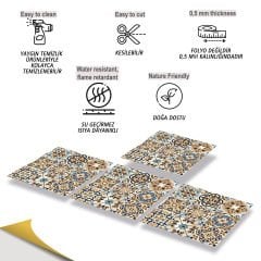 Tink Self Adhesive PVC Coating Moroccan 019 Patterned 30x30 cm