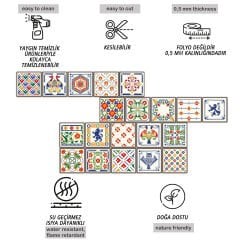 Tink Kendinden Yapışkanlı Oyun Desenli Pvc Karo Kaplama