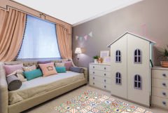 Tink Kendinden Yapışkanlı Oyun Desenli Pvc Karo Kaplama