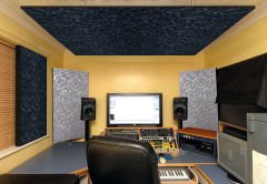 Tink Self-Adhesive Felt Acoustic Sound and Heat Insulation Panel Gray 40x40 cm, 6 Pieces/1 m2