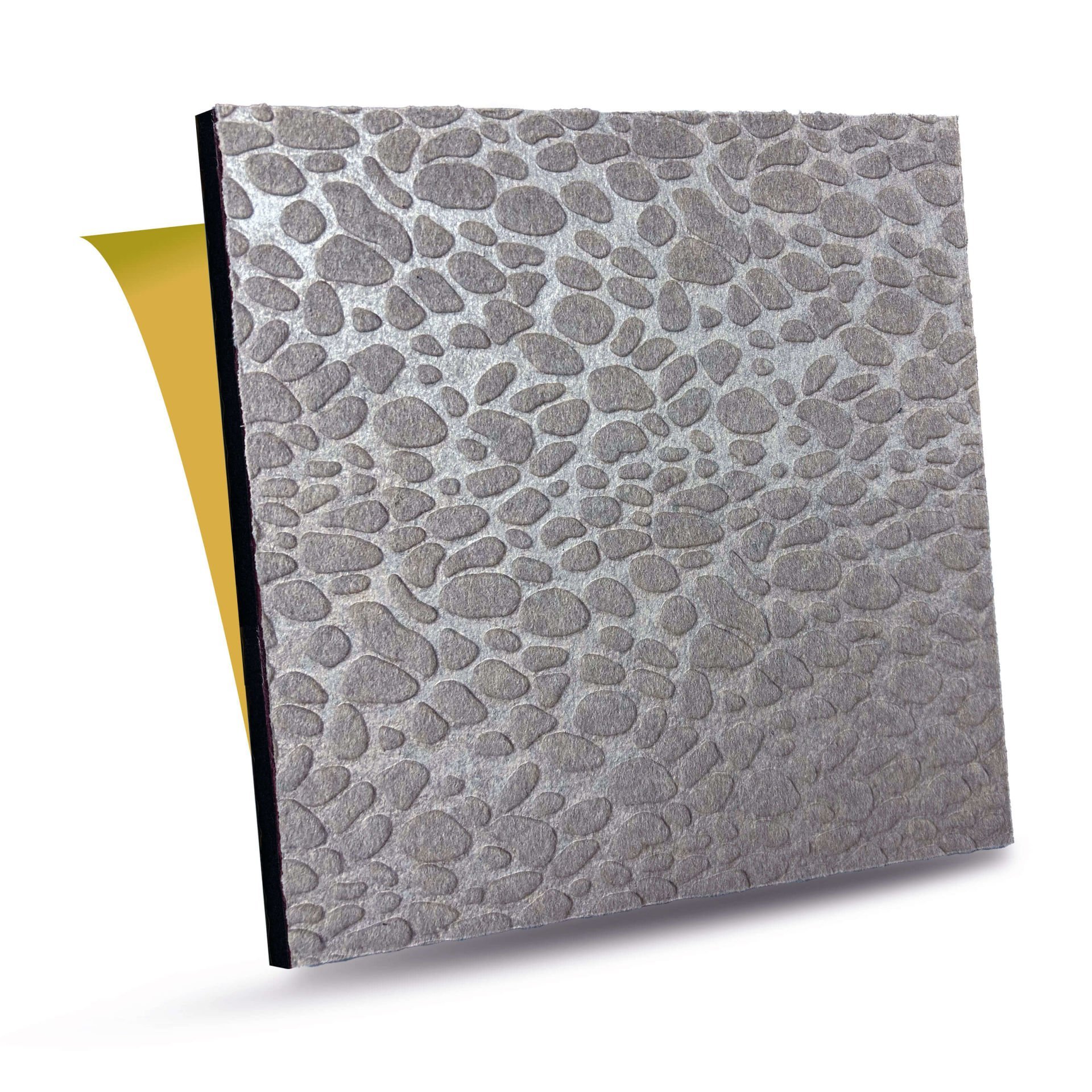 Tink Kendinden Yapışkanlı Keçe Akustik Ses ve Isı Yalıtım Paneli Gri 40x40 cm