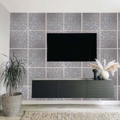 Tink Self-Adhesive Felt Acoustic Sound and Heat Insulation Panel Gray 40x40 cm, 6 Pieces/1 m2