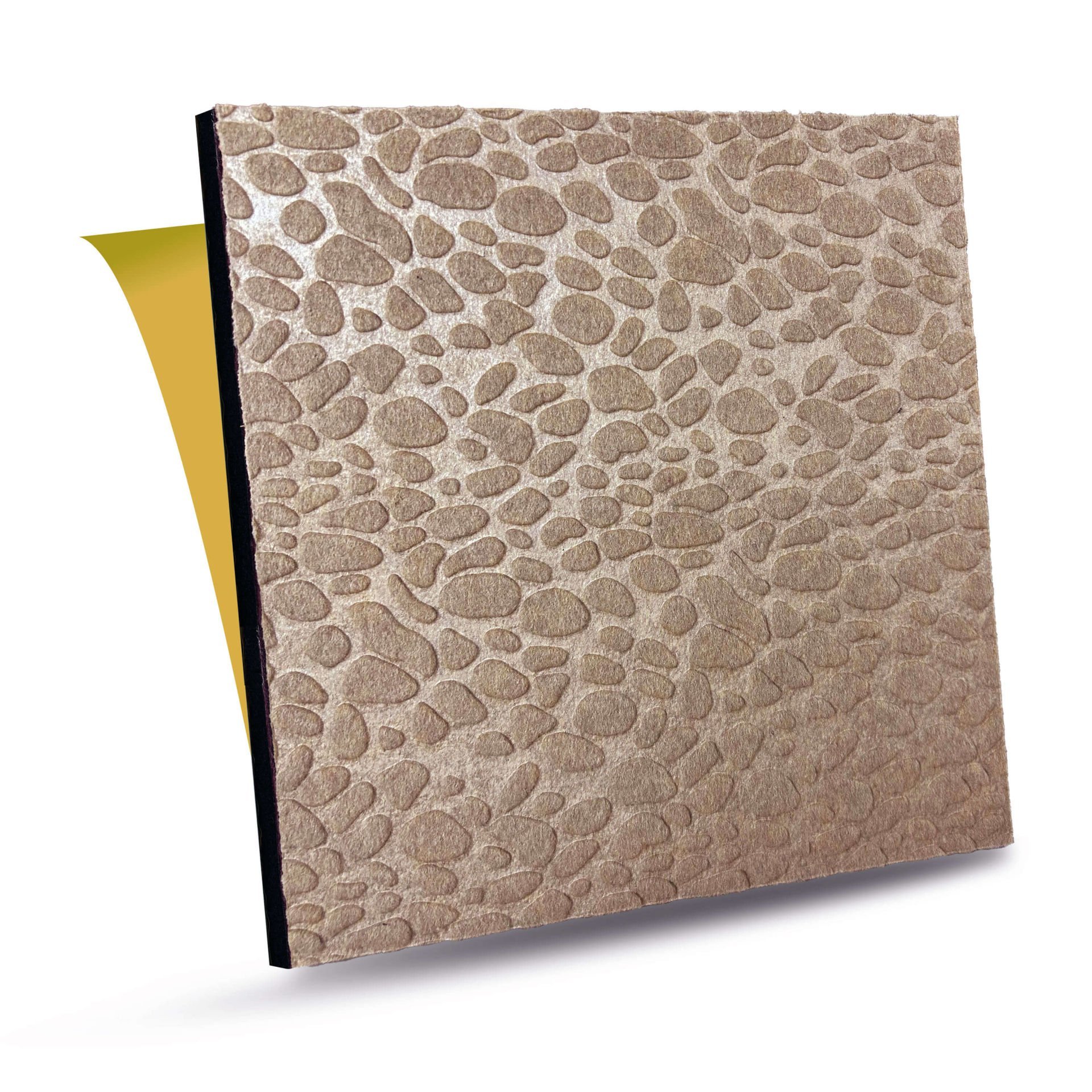 Tink Self-Adhesive Felt Acoustic Sound and Heat Insulation Panel Beige 40x40 cm, 6 Pieces/1 m2