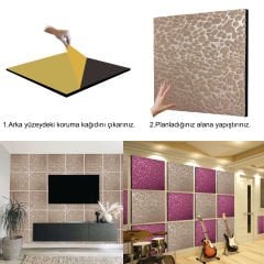 Tink Self-Adhesive Felt Acoustic Sound and Heat Insulation Panel Beige 40x40 cm, 6 Pieces/1 m2