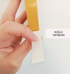 Tink Güçlü Yapışkanlı Çift Taraflı Opak Bant 12 MM X 100 M
