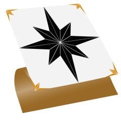 Tink Self Adhesive Gold Star Patterned 30x30 cm PVC Tile Covering