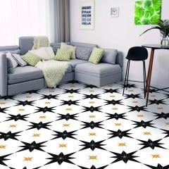 Tink Self Adhesive Gold Star Patterned 30x30 cm PVC Tile Covering