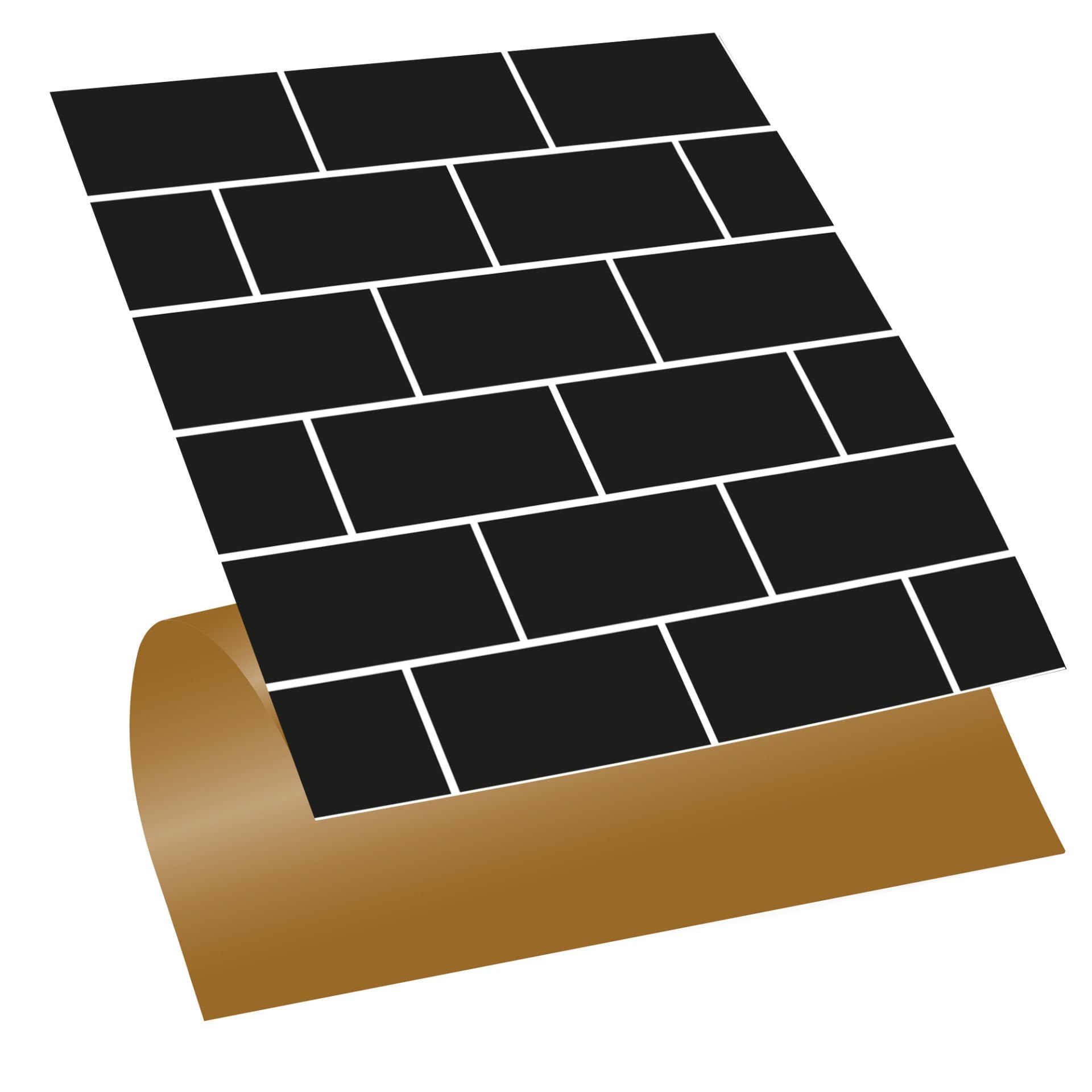 Tink Kendinden Yapışkanlı Siyah Metro 30x30 cm Pvc Karo Kaplama 1 m2 (11 Adet)
