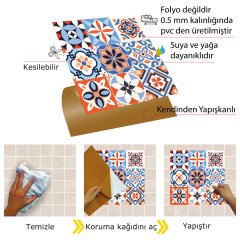 Tink Kendinden Yapışkanlı Pvc Kaplama Meksika 019 30x30 cm 1 m2 (11 Adet)