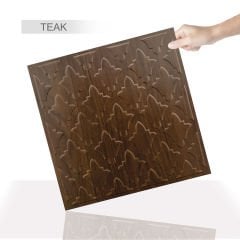 Tink 3D Embossed Living Room Patterned PVC Wall Panel 41x41 cm / 6 Pieces / 1 m²