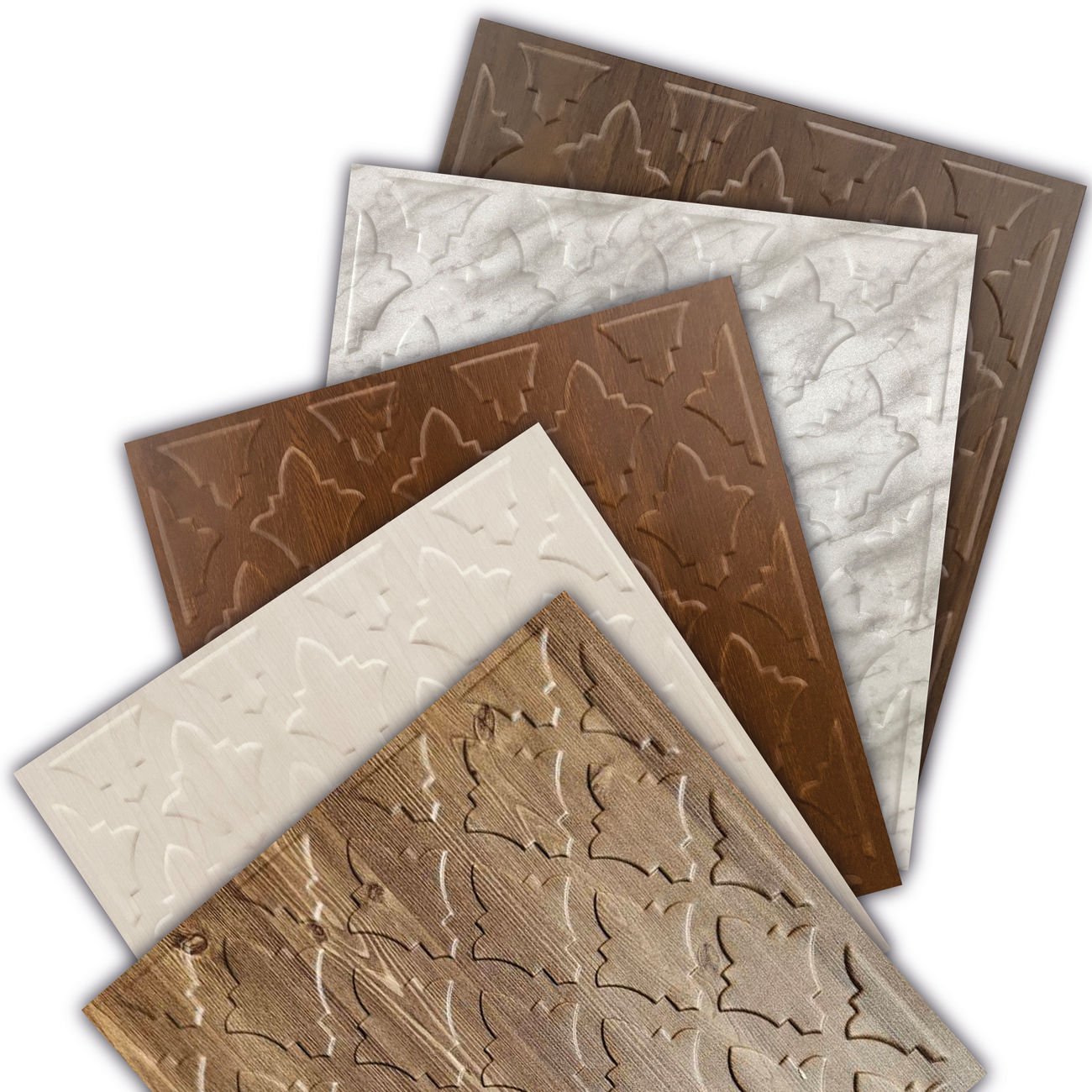 Tink 3D Kabartmalı Salon Desenli PVC Duvar Paneli 41x41 cm/ 6 Adet /1 m²