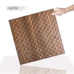 Tink 3D Duvar ve Zemin Paneli Kabartmalı Puantiye Desen Pvc 41x41 cm/ 6 Adet /1 m²